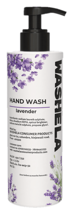 Washela lavender hand wash bottle.