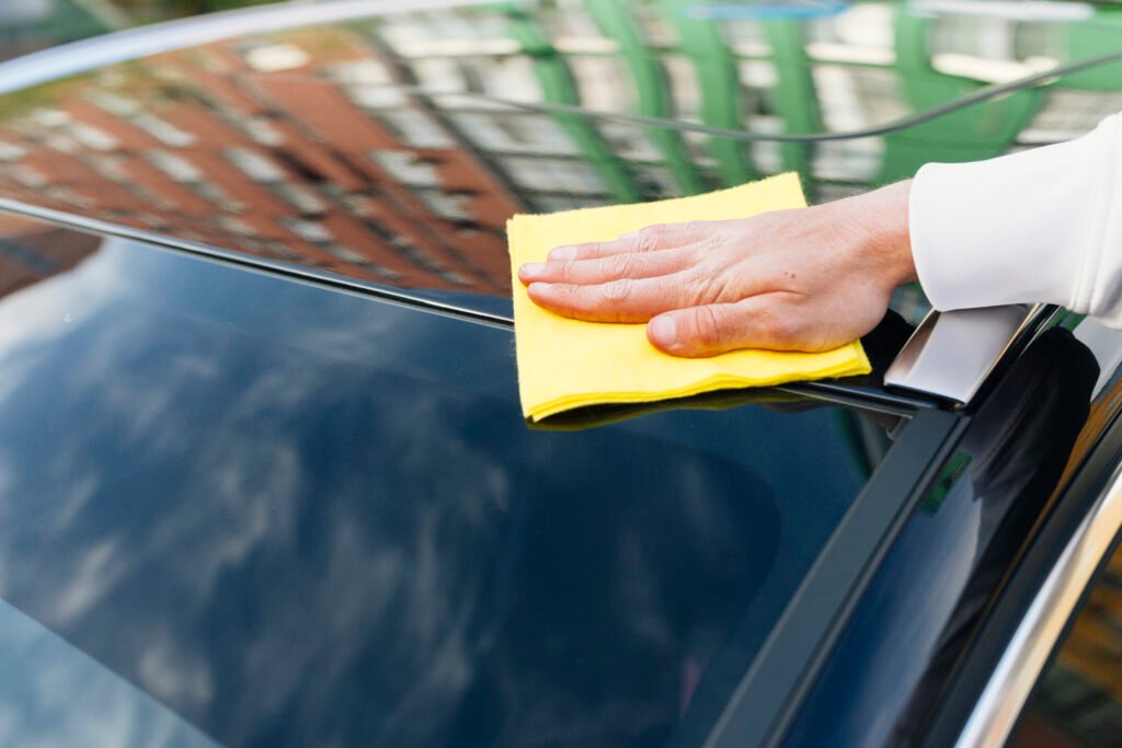 Car Glass Cleaning